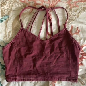 Maroon crop top